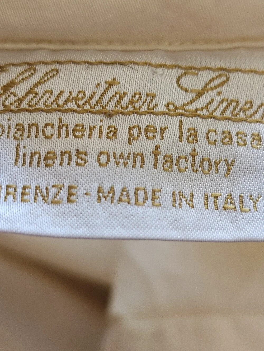 SCHWEITNER LINEN Sham White Lacy Vintage Made In Italy Embroidered 20 x 22